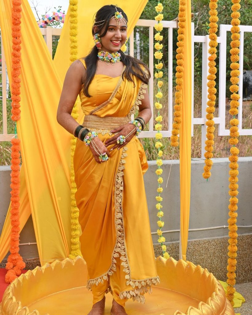 Dhoti Style Dashing Saree